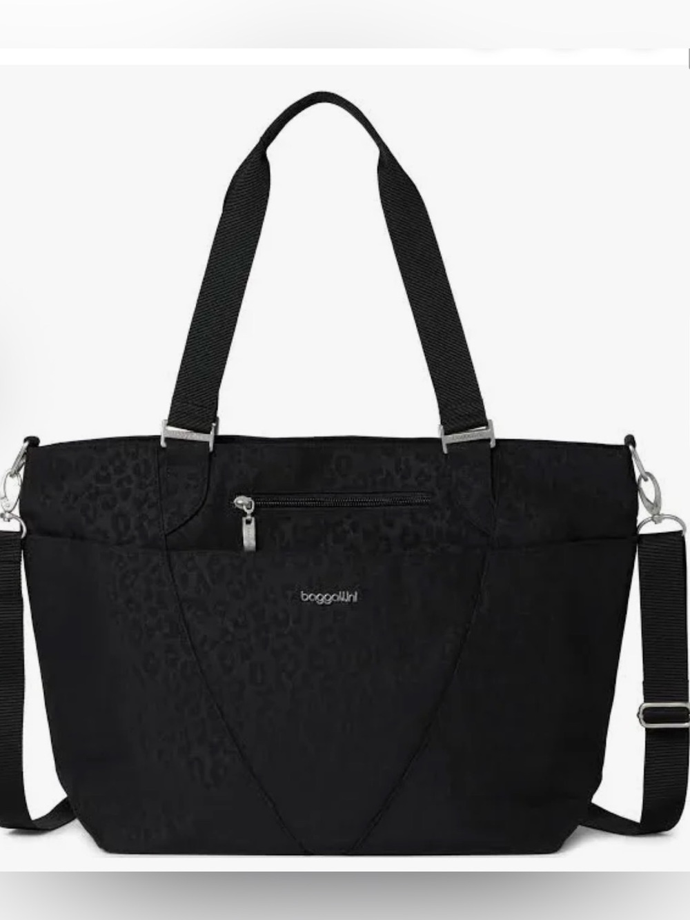 Baggallini Avenue Tote - Black Cheetah Emboss
New with Tags
